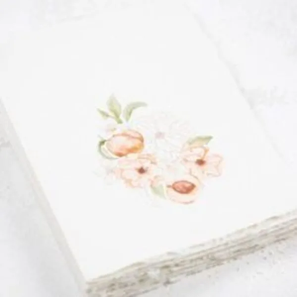 Floral Peach Greeting Card Pack - Image 8