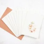Floral Peach Greeting Card Pack - Image 6