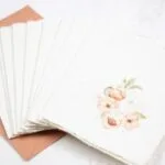 Floral Peach Greeting Card Pack - Image 4