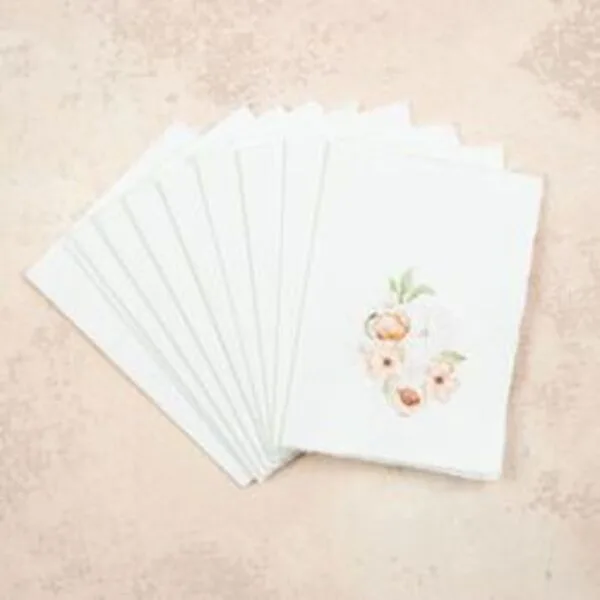 Floral Peach Greeting Card Pack - Image 5