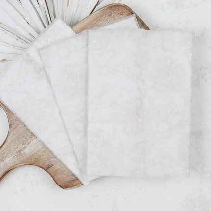 Cream Peony Vellum Wraps
