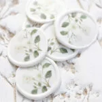 Watercolor Magnolia Wax Seals