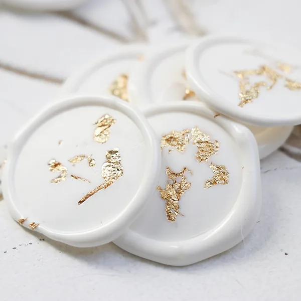 NEW WAX SEALS 1 (62 of 149) Gold Flaked Wax Seals