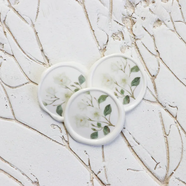 Watercolor Magnolia Wax Seals - Image 2