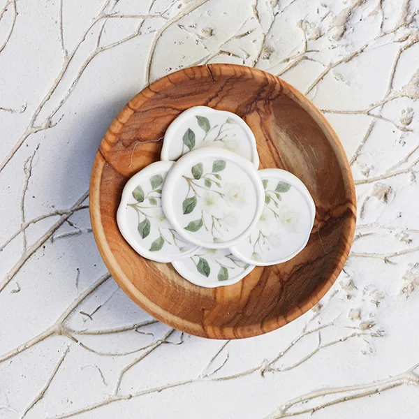 Watercolor Magnolia Wax Seals - Image 3