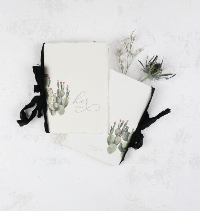 Desert Cacti Vow Book - Image 8