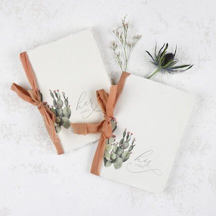Desert Cacti Vow Book