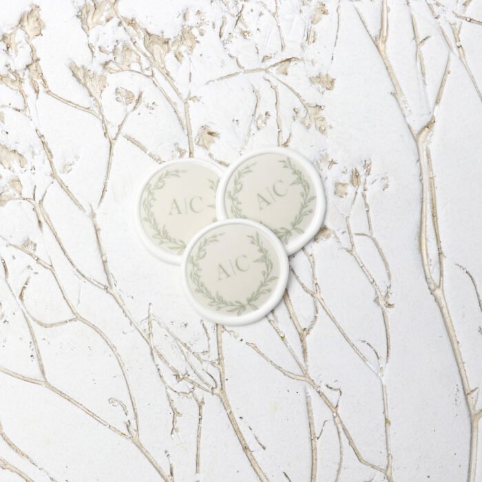 Wreath Monogram Wax Seal - Image 2